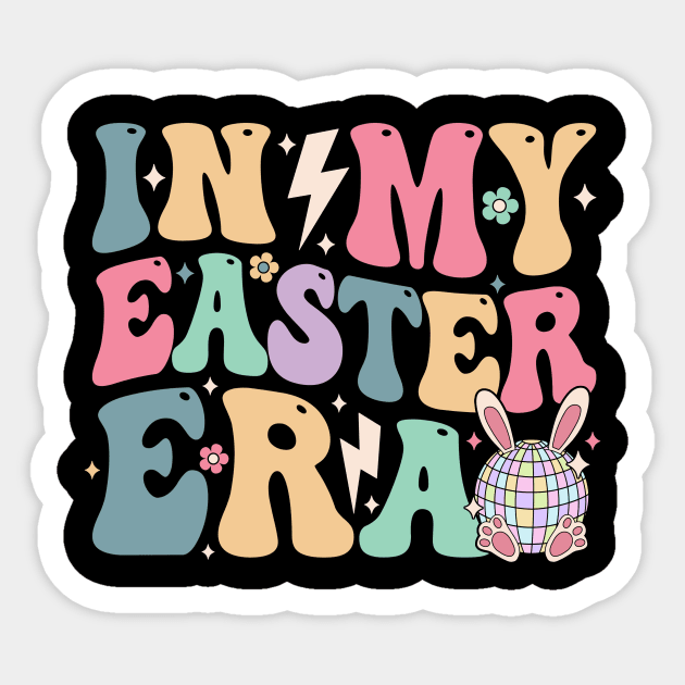 Bunny Disco Ball In My Easter Era Groovy Sticker by Magazine